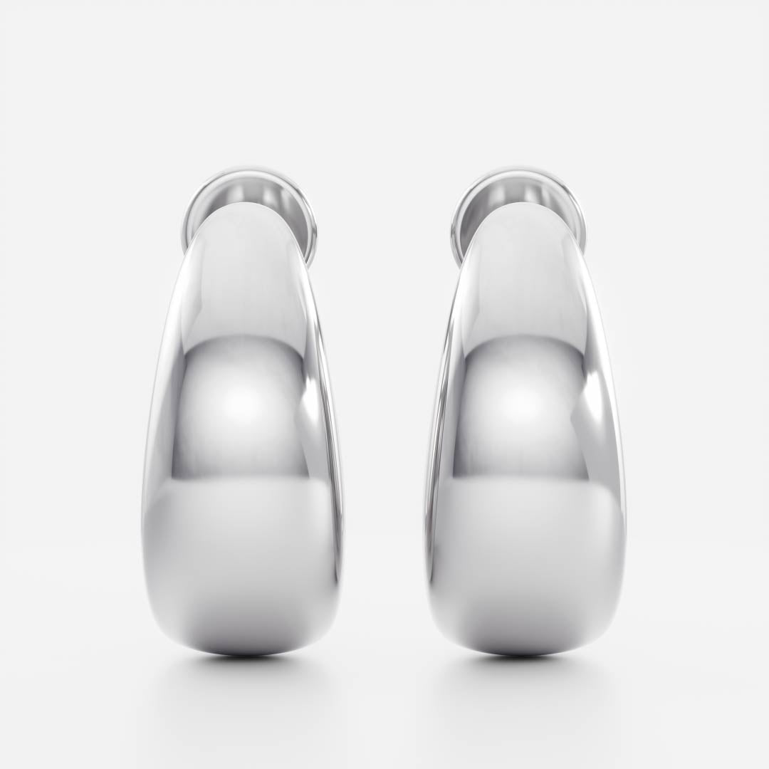 Statement Hoop Earrings in Gold